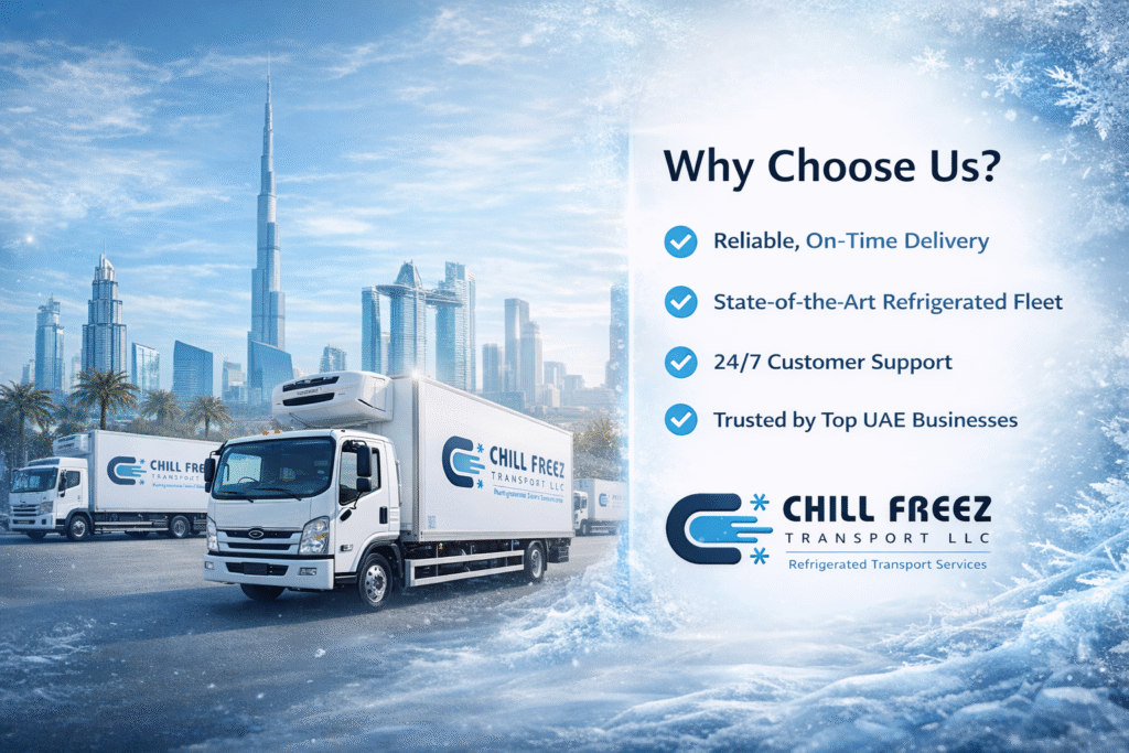 Chillfreez offers reliable chiller van rental services, featuring a fully refrigerated van ready for safe and efficient cold goods transportation.